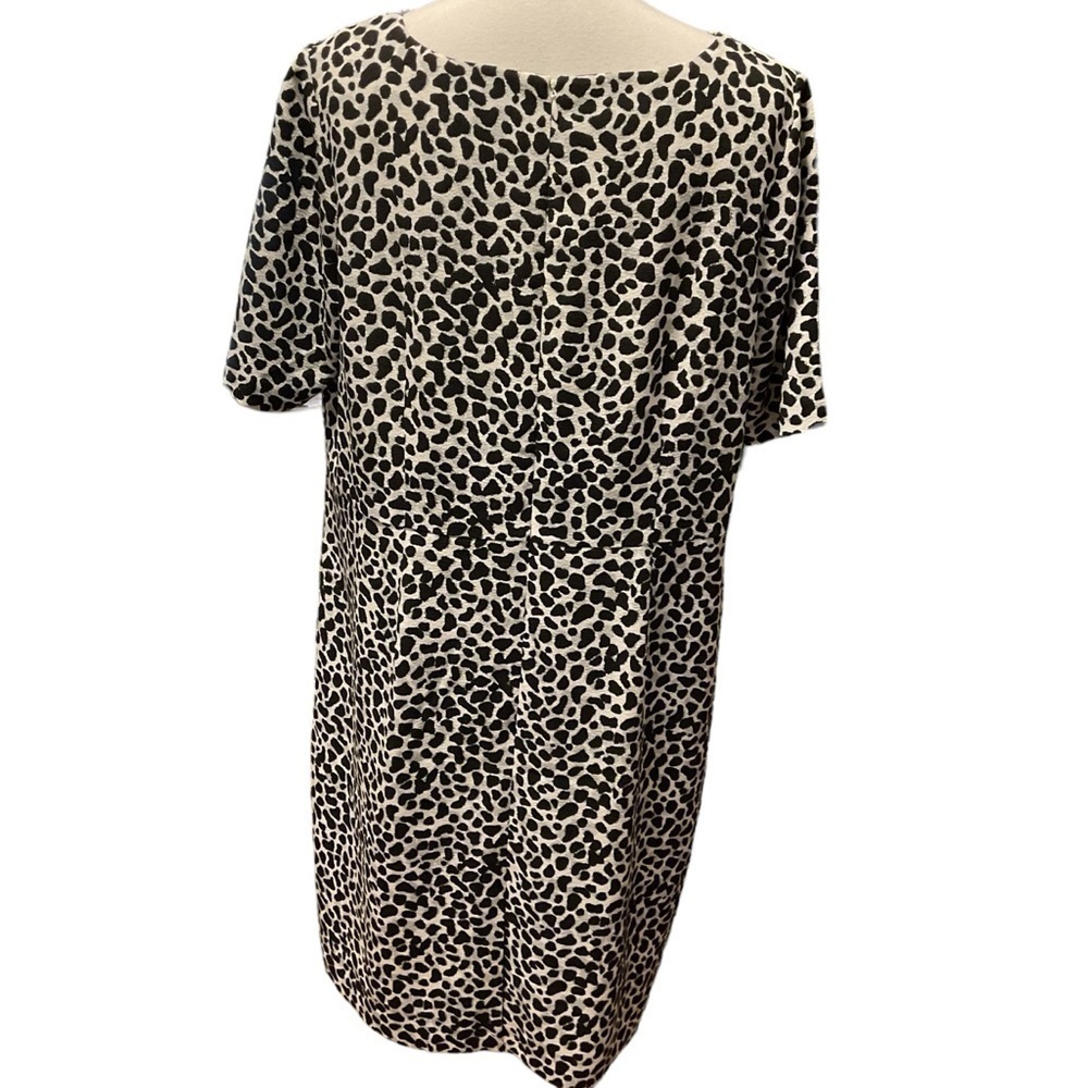 Talbots Animal Print Short Sleeve Sheath Dress Size 16WP - Picture 2 of 7